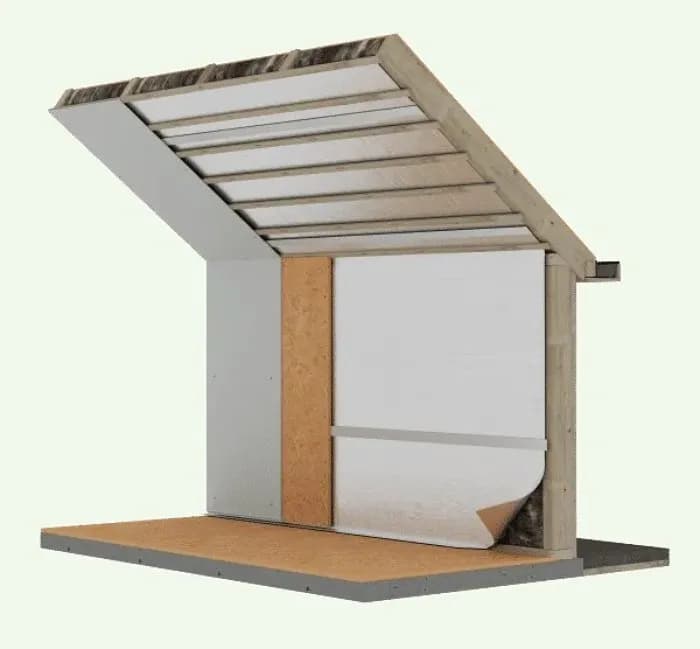 Waar moet de dampdichte folie?