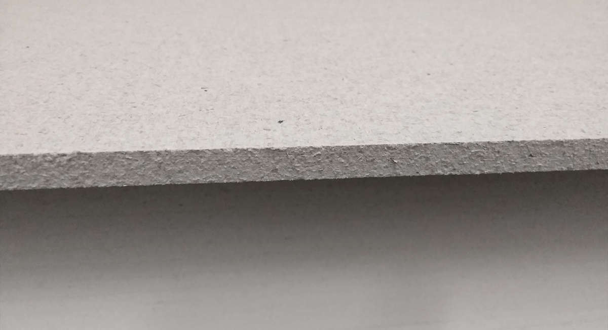 Het materiaal van een gipsvezelplaat Gipsvezelplaat - materiaal